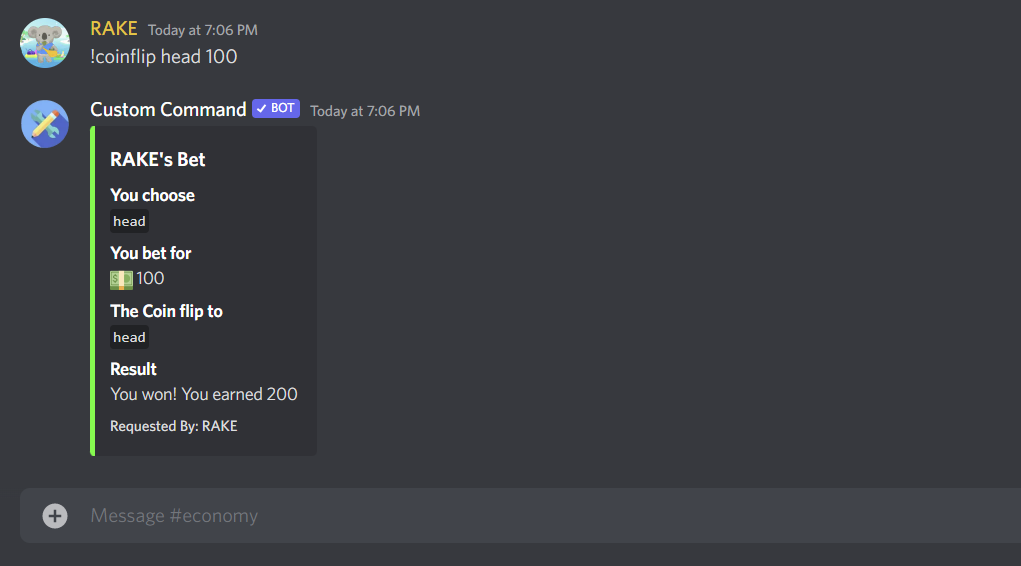 Messsage Command